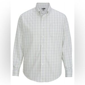 NWOT Edward’s Long Sleeve Oxford Shirt, Size 4XLT, Plaid
